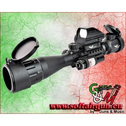 JS-TACTICAL COMBO OTTICA 3x-9x LENTE 40mm CON RED DOT E...