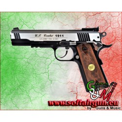 WIN GUN PISTOLA 1911 A CO2 SCARRELLANTE NERA/SILVER...