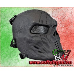 WOSPORT MASCHERA BLOODED SKULL NERA (WO-MA79B)