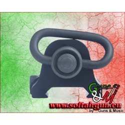 ELEMENT ATTACCO CINGHIA QD PER SLITTE 20MM NERO (EL-EX249B)