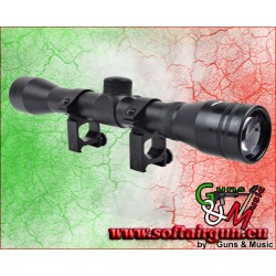 JS-TACTICAL OTTICA LENTE 32MM ZOOM 4X NERO (JS-4X32LUNGO)