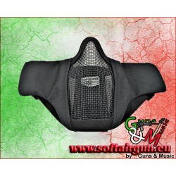 WOSPORT MASCHERA CON GRIGLIA IN METALLO NERA (WO-MA42B)