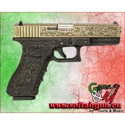 WE PISTOLA A GAS G17 CLASSIC FLOREAL PATTERN BRONZE (WG01FB)