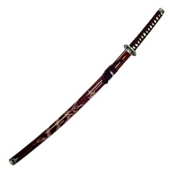 KATANA ORNAMENTALE ROSSA (ZS574 ROSSO)