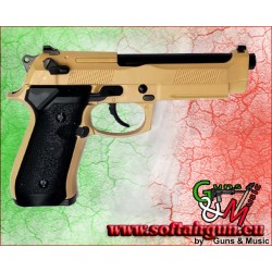 Hg 190 M9 Tan Custom Shop Pistola scarrellante gas (Hg190T)