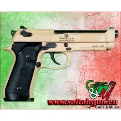Hg 190 M9 Tan Custom Shop Pistola scarrellante gas M9...