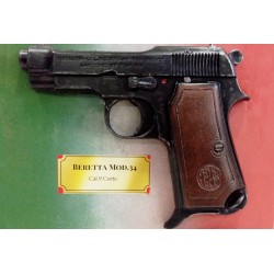 Pistola in resina Mod.34 con cornice e vetro da...