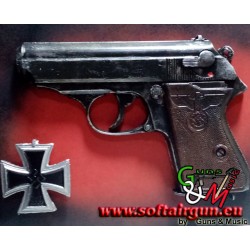 Pistola in resina Mod.WALTHER PPK cornice e vetro da...