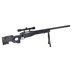 WELL FUCILE SNIPER L96 A MOLLA CON BIPIEDE, OTTICA 4X32 E...