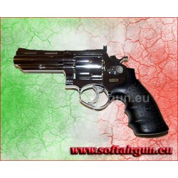 Revolver Cromata Pistola a Tamburo 4" a gas 132s