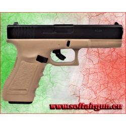 Glock PISTOLA A SALVE GAP CALIBRO 9mm NERA/TAN BRUNI GUNS...