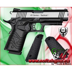 HFC PISTOLA A GAS HG-171 TACTICAL 1911 SILVER/NERO (HG 171S)