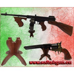 Espositore supporto in legno per fucile, pistola,...